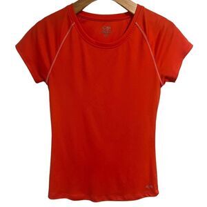 Champion Shirt Women's Small Salmon Orange Athletic Top